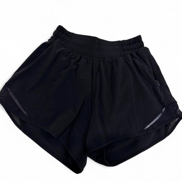lululemon athletica Women's Midnight Black Athletic Shorts - Picture 2 of 2